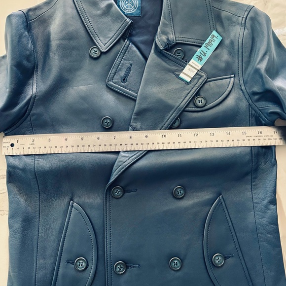 Luxury Sheep Leather Porter Classic Navy Jacket XS, NWOT - Picture 7 of 7